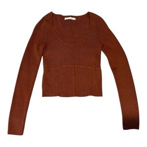 Abercrombie & Fitch Rust Knit Top